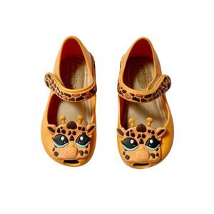 Mini Melissa Giraffe Ballet Flats Size 6